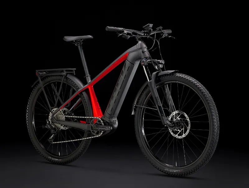 Trek Powerfly Sport 4 Equipped Gen 3 Electric Mountain Bike 2024 in Matte Black Gloss Red-10